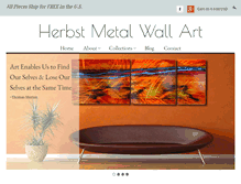 Tablet Screenshot of herbst-metal-wall-art.com
